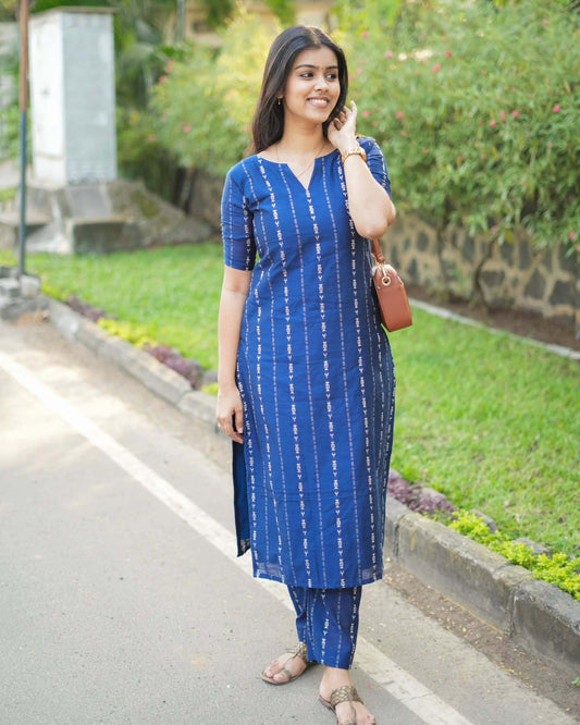 Mahiya Pure Cotton Kurti & Pant